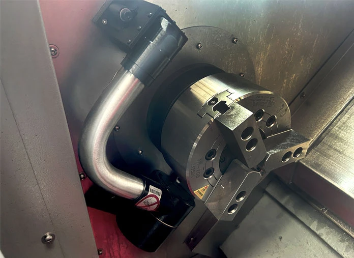 Slant bed CNC turning center