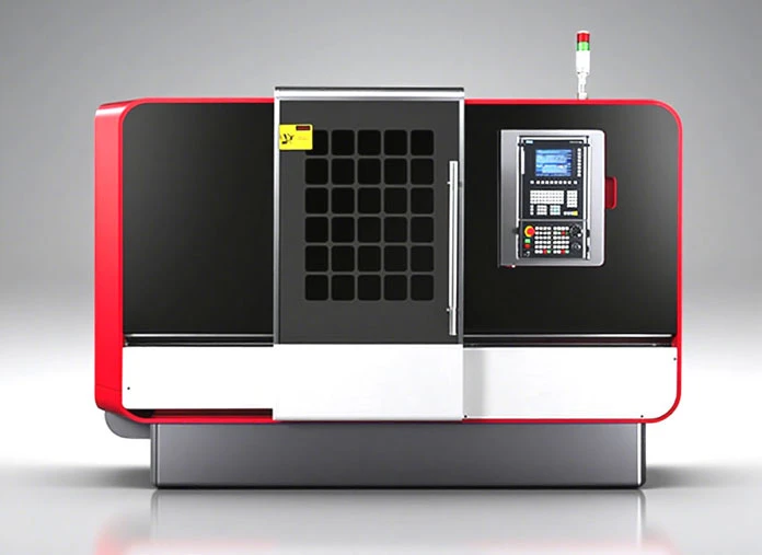Slant bed CNC turning center