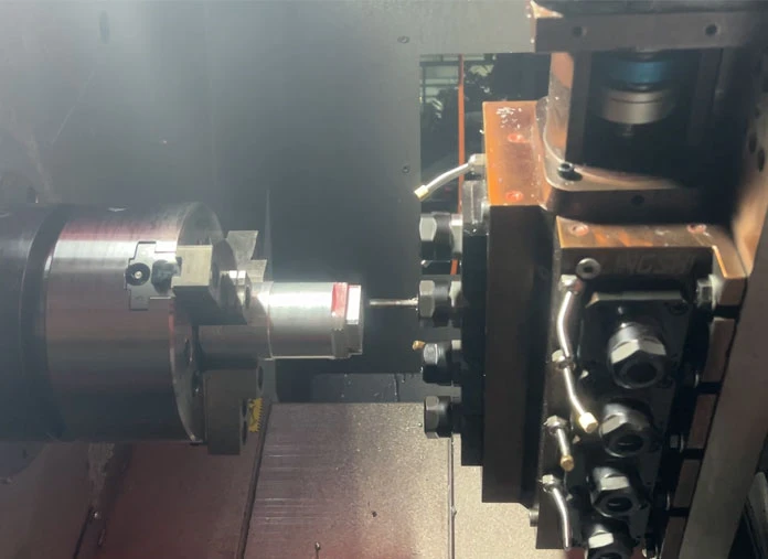 Slant bed CNC turning center