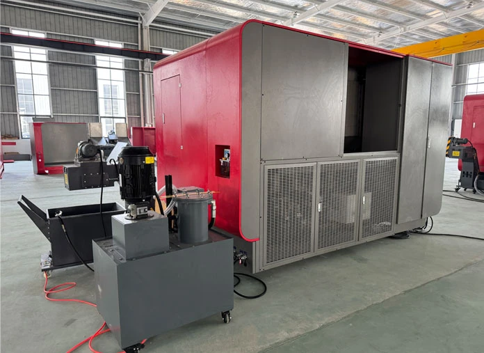 Slant bed CNC turning center
